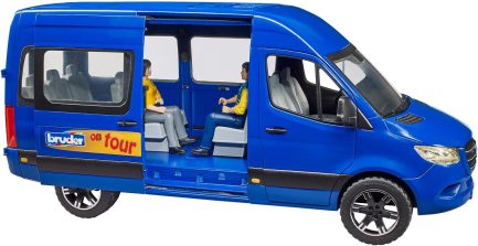 Bruder Φορτηγάκι Mercedes Benz sprinter επιβατικό με οδηγό και επιβάτη (#02670) (BR002670) - Image 3
