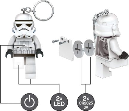 LEGO Star Wars Stormtrooper Keychain -Μπρελόκ με Φακό Led (KE12H) - Image 4