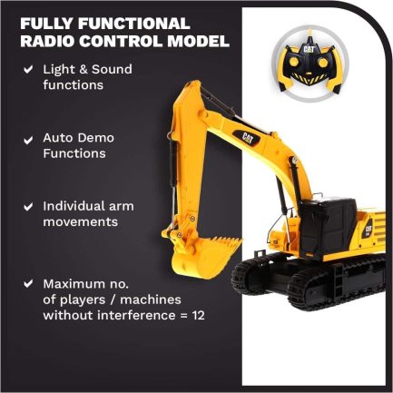 Carrera CAT R/C Car: 336 Excavator (B/O) Εκσκαφέας - 1:35 (37023001) - Image 5