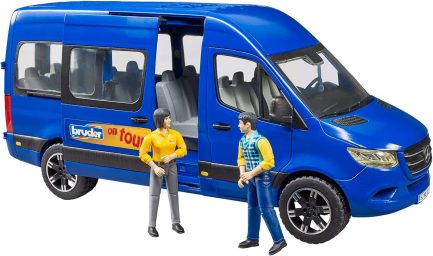 Bruder Φορτηγάκι Mercedes Benz sprinter επιβατικό με οδηγό και επιβάτη (#02670) (BR002670) - Image 4