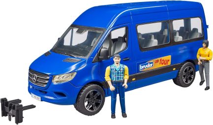 Bruder Φορτηγάκι Mercedes Benz sprinter επιβατικό με οδηγό και επιβάτη (#02670) (BR002670) - Image 5
