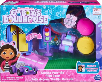 Παιχνιδολαμπάδα Spin Master Gabby's Dollhouse: 'Carlita Purr-ific' Play Room Deluxe Room Set (6064149) - Image 2