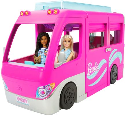 Παιχνιδολαμπάδα Mattel Barbie Νέο Τροχόσπιτο (HCD46) - Image 2