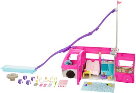 Παιχνιδολαμπάδα Mattel Barbie Νέο Τροχόσπιτο (HCD46) - Image 4
