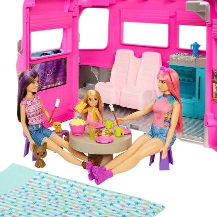 Παιχνιδολαμπάδα Mattel Barbie Νέο Τροχόσπιτο (HCD46) - Image 6