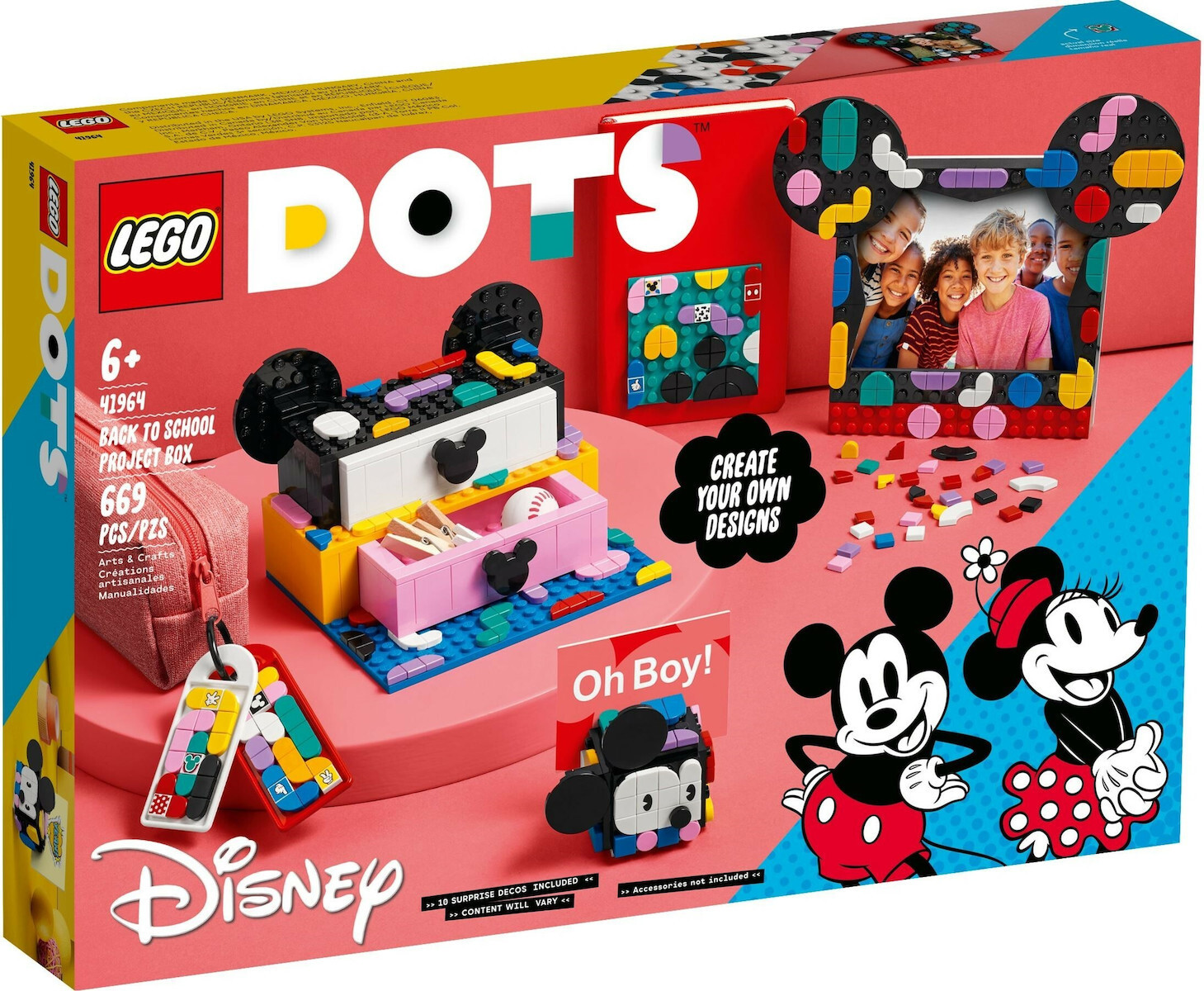 Lego Dots Mickey & Minnie Mouse Back To School Project Box για 6+ ετών (41964)