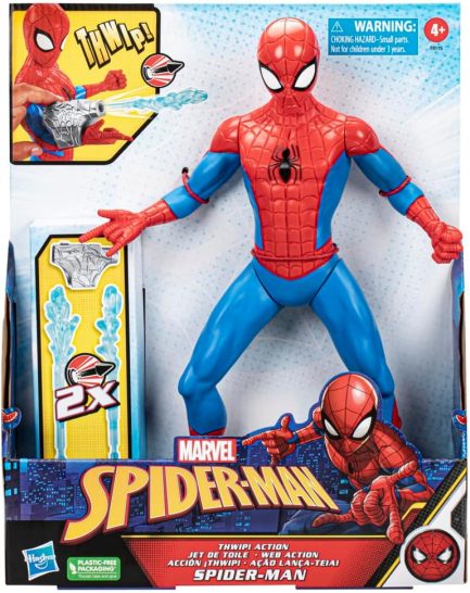 Παιχνιδολαμπάδα Hasbro Marvel: Spider-Man Thwip! Action Spider-Man Action Figure (12") (F8115) - Image 4