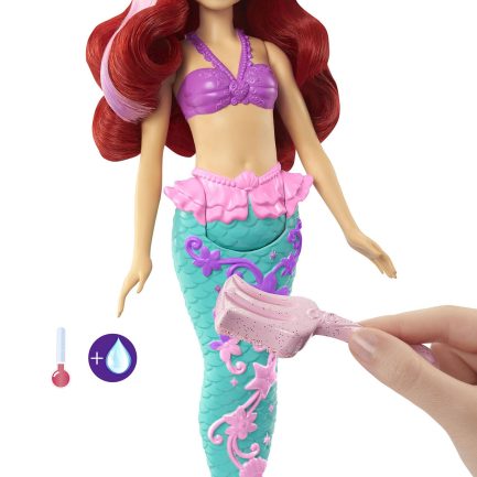 Mattel Disney: Barbie Princess - Color Splash Ariel Mermaid Doll (HLW00) - Image 6