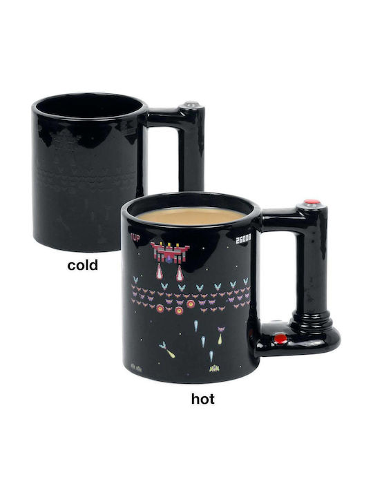 Thumbs Up Retro Arcade Κούπα Κεραμική Μαύρη 300ml (RETARMUG) - Image 4