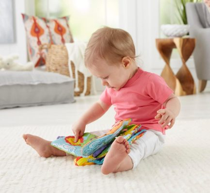 Fisher Price Μαλακό Βιβλιαράκι Δραστηριοτήτων από Ύφασμα με Ήχους για Νεογέννητα (FGJ40) - Image 2