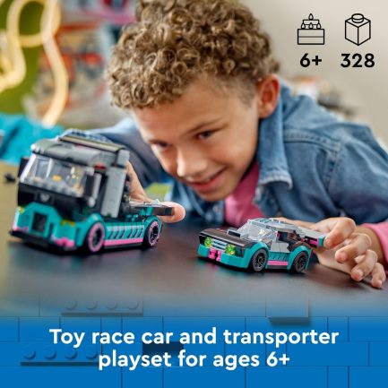 LEGO City Race Car & Car Carrier Truck (60406) - Image 2