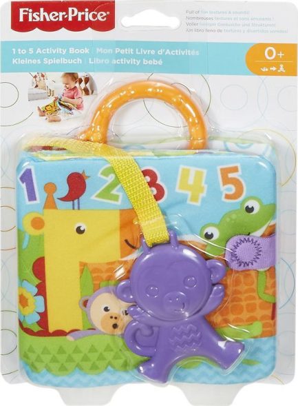 Fisher Price Μαλακό Βιβλιαράκι Δραστηριοτήτων από Ύφασμα με Ήχους για Νεογέννητα (FGJ40) - Image 7