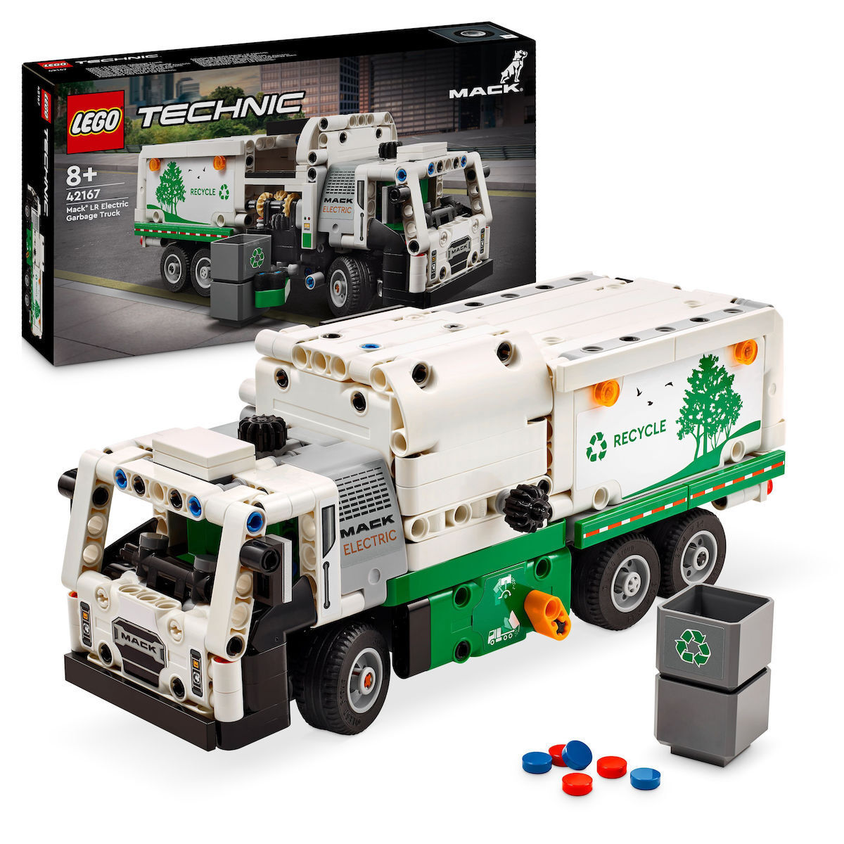 Lego Technic Mack® Lr Electric Garbage Truck για 8+ ετών (42167)