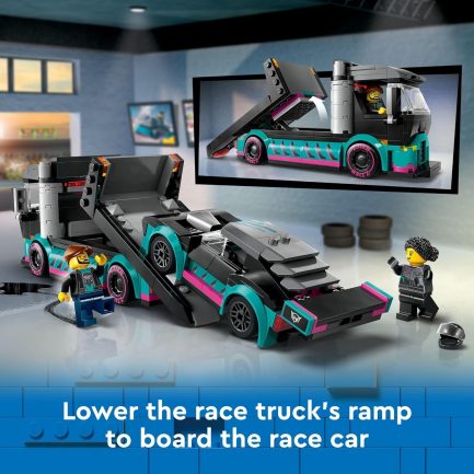 LEGO City Race Car & Car Carrier Truck (60406) - Image 3