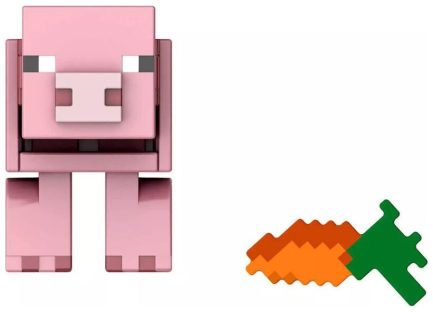 Mattel Minecraft: Pig Figure - (HLB18) - Image 4