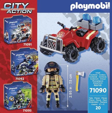 Playmobil City Action Fire Rescue Quad για 4-10 ετών (71090) - Image 7