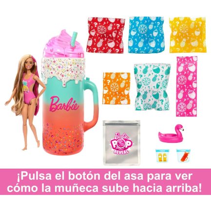 Barbie Κούκλα Pop Reveal Καλοκαιρινό Σετ με εκπλήξεις για 3+ Ετών (HRK57) - Image 4