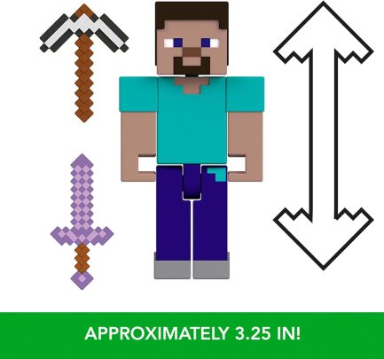 Mattel Minecraft: 15th Anniversary - Steve Action Figure (HTN05) - Image 4
