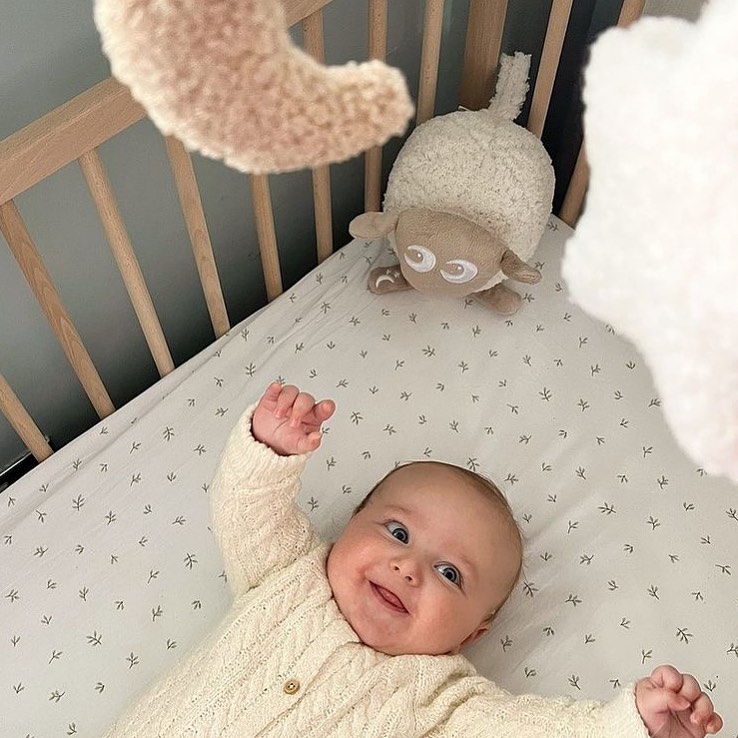 Sweet Dreamers Ewan το προβατάκι DELUXE: Βοήθημα Ύπνου με αισθητήρα κλάματος και φως- Μπεζ (EW820606) - Image 7