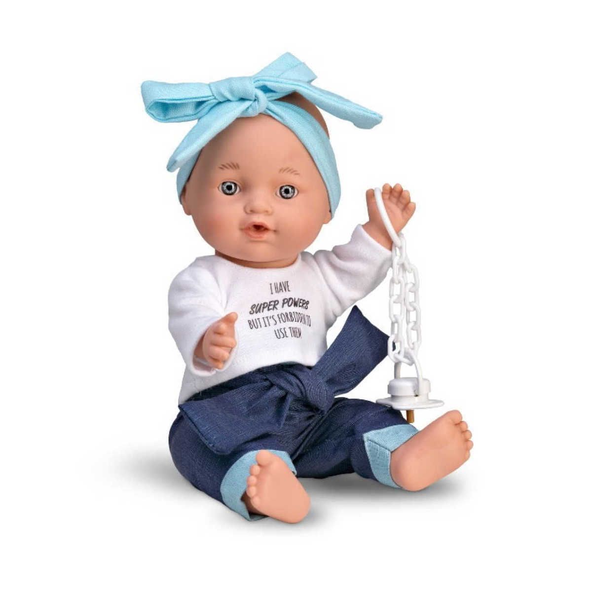 Lamagik Magic baby Χειροποίητο Μωρό με Μπλε Φιόγκο (MB3035)