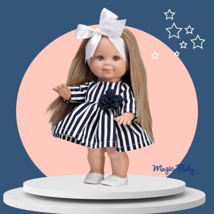 Lamagik Magic baby κούκλα "Betty με Ριγέ Φόρεμα" (MB3142) - Image 2
