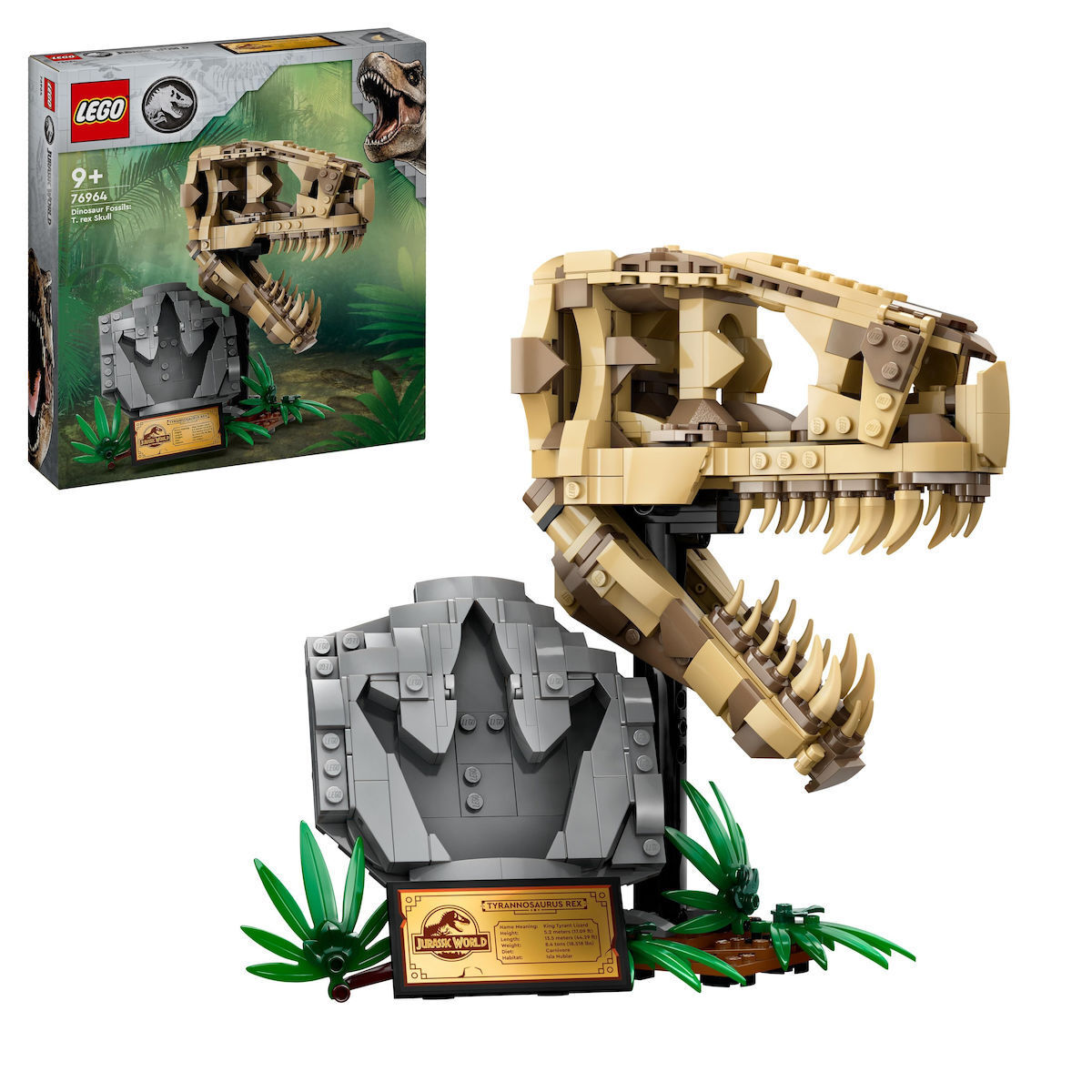 Lego Jurassic World Dinosaur Fossils T Rex Skull για 9+ ετών (76964)