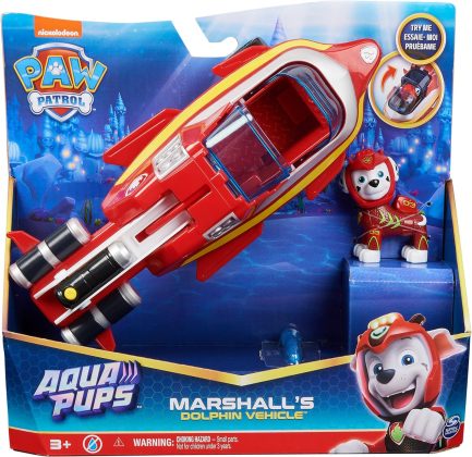 Spin Master Paw Patrol: Aqua Pups - Marshall's Dolphin Vehicle (20139008) - Image 4