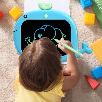 WOBBLO LCD Drawing Tablet Ζωγραφικής 10 Inch Πίνακας Γράψε - Σβήσε ,Σχέδιο Φάλαινα Μπλε (43211700) - Image 8