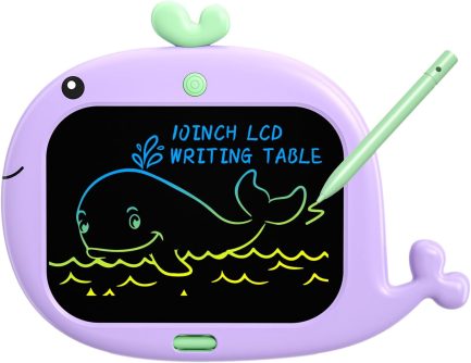 WOBBLO LCD Drawing Tablet Ζωγραφικής 10 Inch Πίνακας Γράψε - Σβήσε ,Σχέδιο Φάλαινα Μωβ (43211700) - Image 9