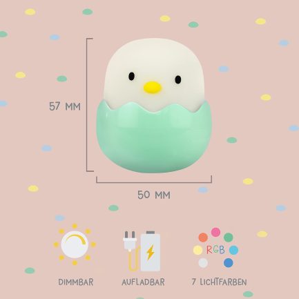 MegaLight Παιδικό Διακοσμητικό Φωτιστικό Baby Eggy (Συκευασία 3 τεμαχίων) με Εναλλαγές Χρωματισμών (187420.ML.00.01) - Image 4
