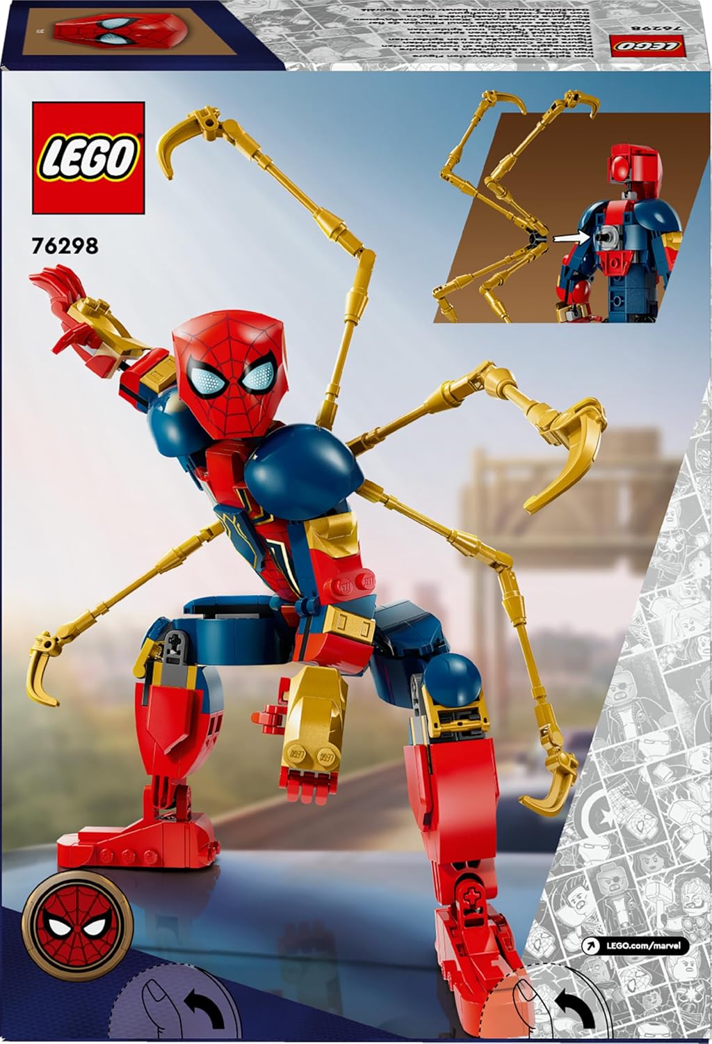 LEGO Super Heroes Marvel Spider-Man No Way Home Iron Spider-Man Construction Figure (76298) - Image 2