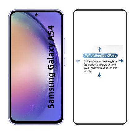 Samsung Galaxy A54-  Full Coverage Screen Guard, Tempered Glass HD Clear (Με πλήρη εφαρμογή σε όλα τα σημεία και όχι μόνο στις άκρες.) - Image 2
