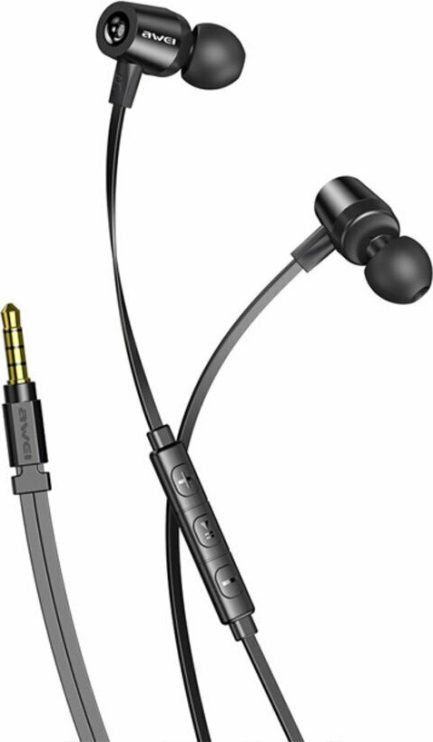 Awei Superbass L1 In-ear Handsfree με Βύσμα 3.5mm Μαύρο - Image 2