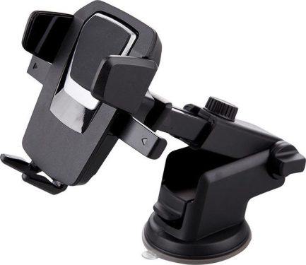 Βάση Κινητού Αυτοκινήτου Universal Car & Desk Mount Easy One Touch με Ρυθμιζόμενα Άγκιστρα - Image 2