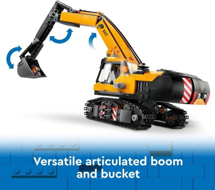 LEGO City Yellow Construction Excavator (60420) - Image 4