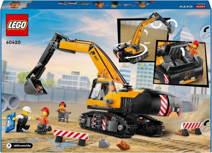 LEGO City Yellow Construction Excavator (60420) - Image 7