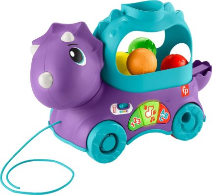 Mattel Fisher Price Little Dino Εκπαιδευτικό Συρόμενο Δεινοσαυράκι με Ήχους για 12+ Μηνών HNR55 - Image 2