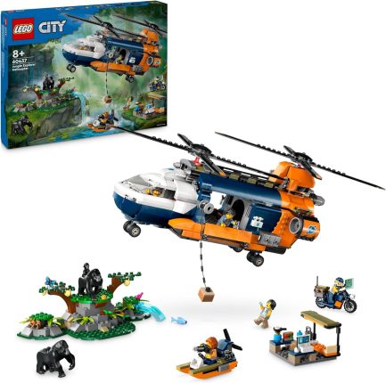 Lego City Jungle Explorer Helicopter at Base Camp (60437) - Image 2