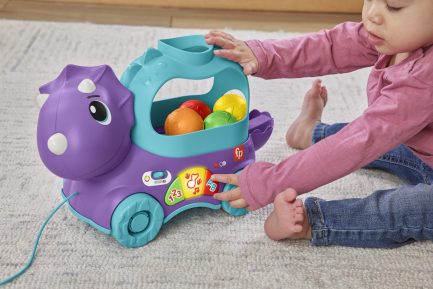 Mattel Fisher Price Little Dino Εκπαιδευτικό Συρόμενο Δεινοσαυράκι με Ήχους για 12+ Μηνών HNR55 - Image 6