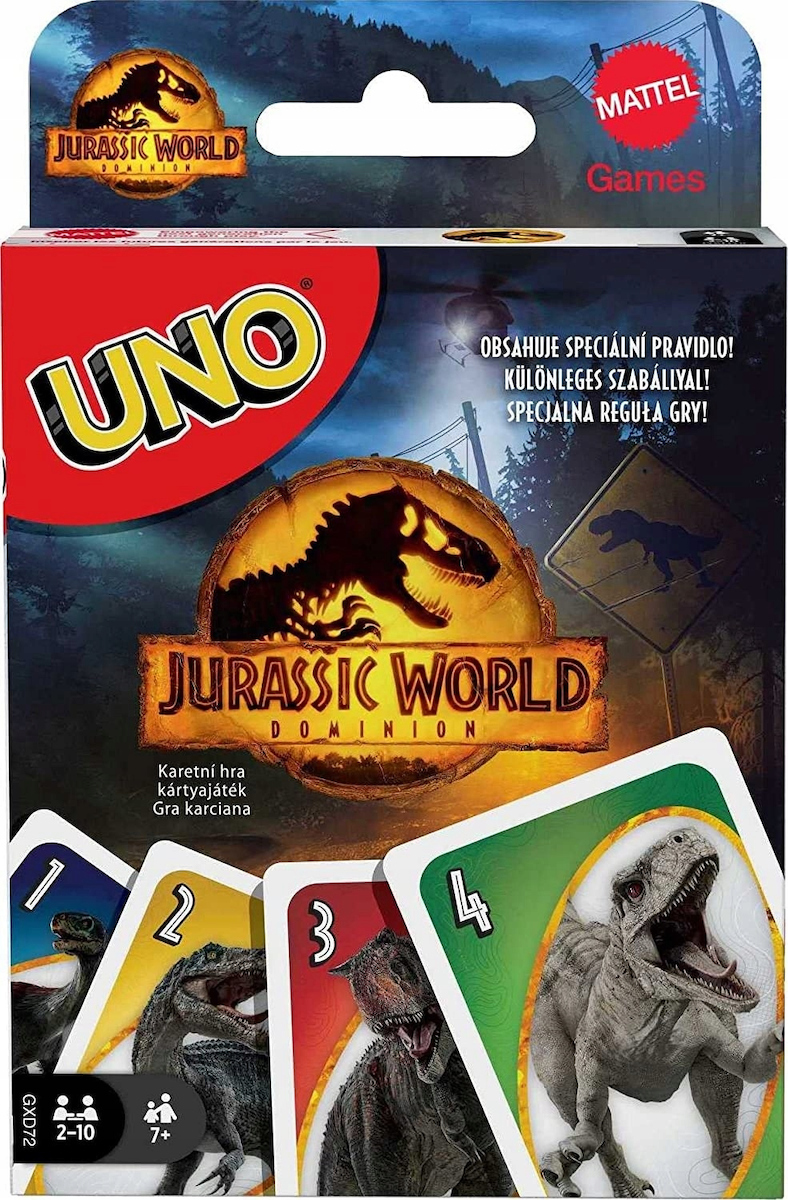 Mattel Επιτραπέζιο Παιχνίδι Jurassic World 3 - Card Game (EN) (GXD72)