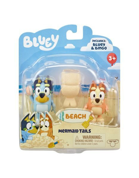 Giochi Preziosi Παιχνίδι Μινιατούρα Bluey Mermaid Tails Bluey & Bingo  (BLY69000-17543)