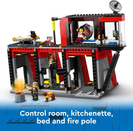 Lego City Fire Station With Fire Truck για 6+ ετών (60414) - Image 6