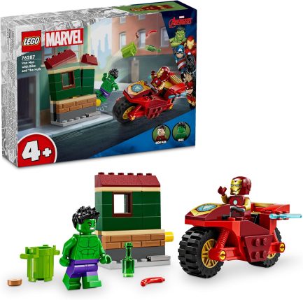 Lego Marvel Iron Man with Bike and the Hulk για 4+ Ετών (76287) - Image 2