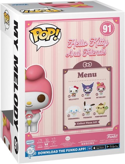Funko Pop! Sanrio: Hello Kitty and Friends - My Melody #91 Vinyl Figure (80316) - Image 4