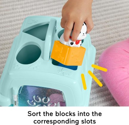 Fisher-Price - Sort & Stow Pet Carrier - Βαλιτσάκι Μεταφοράς με Ζωάκια & Σχήματα (HTW93) - Image 3