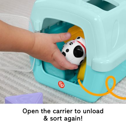 Fisher-Price - Sort & Stow Pet Carrier - Βαλιτσάκι Μεταφοράς με Ζωάκια & Σχήματα (HTW93) - Image 4