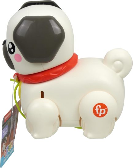 Fisher-Price: Walk the Pup - Pug  Συρόμενο Παιχνίδι Σκύλακι (HTW94) - Image 4