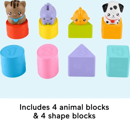 Fisher-Price - Sort & Stow Pet Carrier - Βαλιτσάκι Μεταφοράς με Ζωάκια & Σχήματα (HTW93) - Image 5