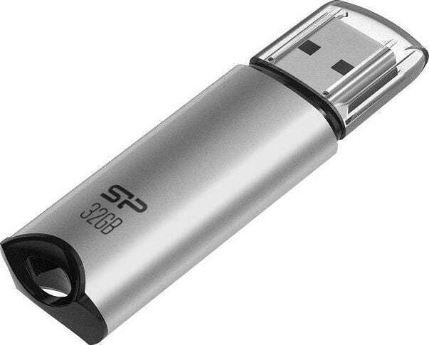 Silicon Power Marvel M02 32GB USB 3.0 Stick Ασημί (SP032GBUF3M02V1S) - Image 2