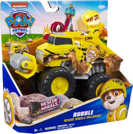 Παιχνιδολαμπάδα Spin Master Paw Patrol: Rescue Wheels - Rubble Bulldozer (20145822) - Image 5